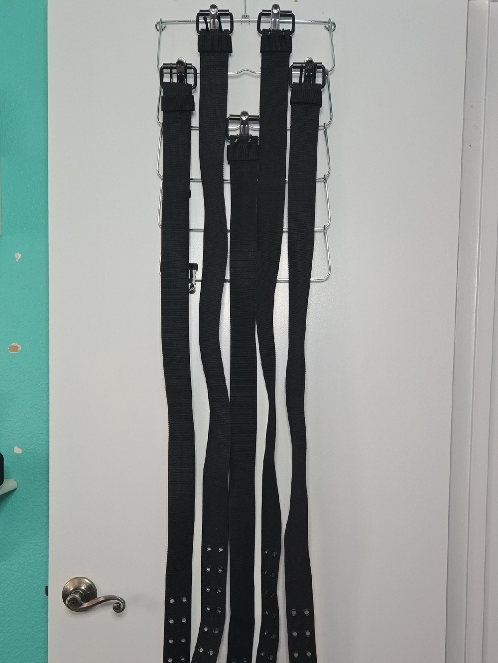 Canvas Web Belt w/Dbl Grommets Black Sz XL Fits 38"-51" Waist NWOT Set of 5